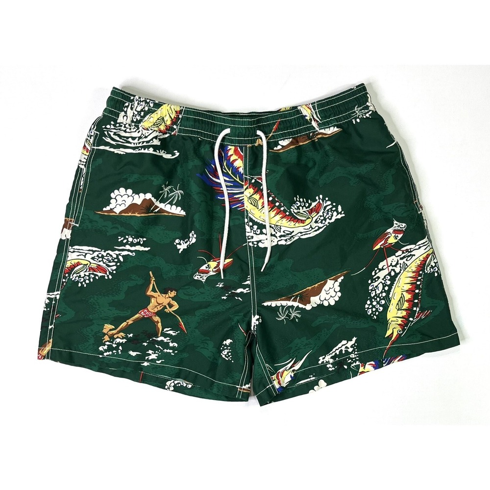American Living Board Shorts Mens XL Swim Trunks Swordfish Green Summer